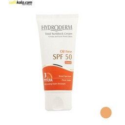 کرم ضد آفتاب هیدرودرم مدل Medium Beige SPF50 حجم 50 میلی لیتر