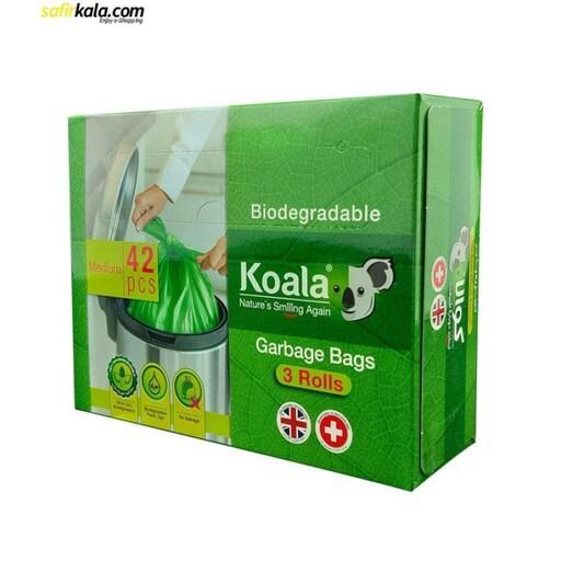 کیسه زباله کوالا مدل Biodegradable سایز متوسط بسته 42 عددی