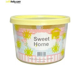 ظرف نگهدارنده مدل sweet home طرح چشم - زرد لیمویی, اصالت و سلامت فیزیکی کالا