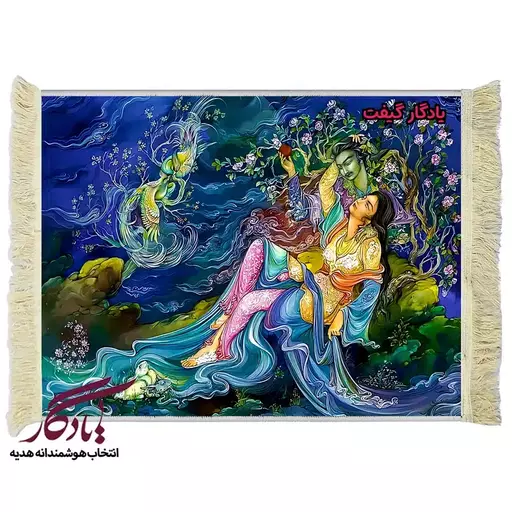 تابلو فرش مینیاتور طرح زیبای ایرانی کد mi04 - 70*100