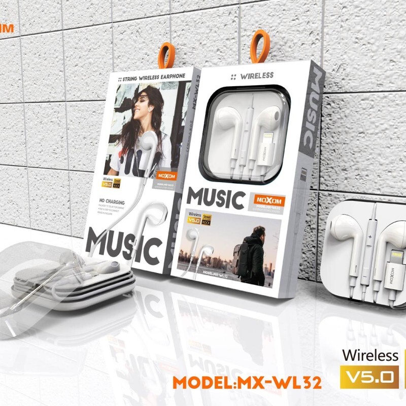 هندزفری باسیم برند ماکسوم مدل MX-WL32 برای آیفون - سفید, هفت روز ضمانت تست و اصالت کالا