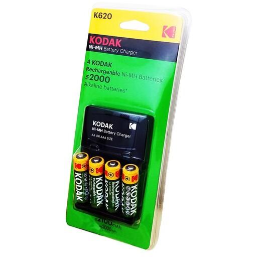 شارژر باتری کداک مدل K620 به همراه باتری قلمی قابل شارژ