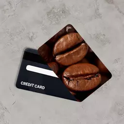 استیکر کارت بانکی مدل قهوه Coffee کد CAB416-K