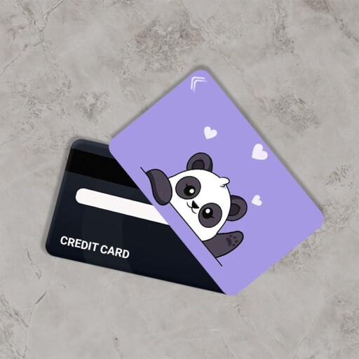 استیکر کارت بانکی مدل خرس پاندا کد CAB88-K