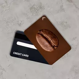 استیکر کارت بانکی مدل قهوه Coffee کد CAB645-k