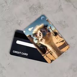 استیکر کارت بانکی مدل شتر مرغ کد CAB370-K