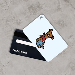 استیکر کارت بانکی مدل تدی خرسه کد CAB217-K