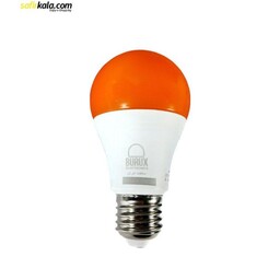 لامپ ال ای دی 9 وات بروکس رنگی پایه E27 بسته 4 عددی - یک سال ضمانت تعویض بی قید و شرط بروکس از تاریخ خرید, نارنجی