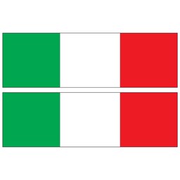 برچسب رکاب خودرو طرح ایتالیا مدل FMD بسته 2 عددی
