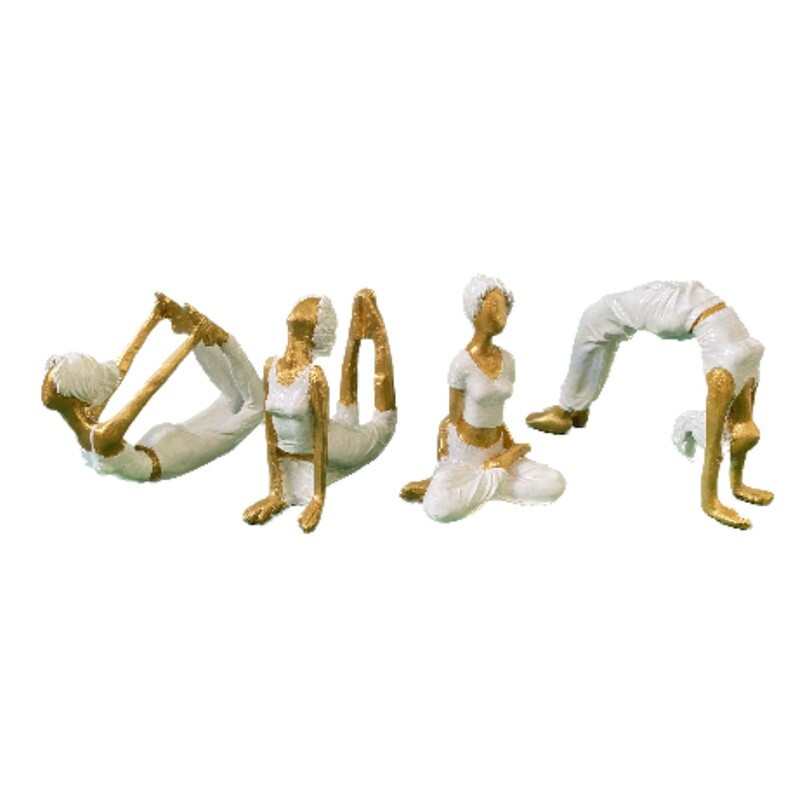 مجسمه مدل یوگا مجموعه 4 عددی