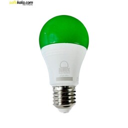 لامپ ال ای دی 9 وات بروکس رنگی پایه E27 بسته 4 عددی - یک سال ضمانت تعویض بی قید و شرط بروکس از تاریخ خرید, سبز