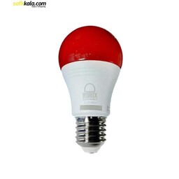 لامپ ال ای دی 9 وات بروکس رنگی پایه E27 بسته 4 عددی - یک سال ضمانت تعویض بی قید و شرط بروکس از تاریخ خرید, قرمز