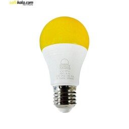لامپ ال ای دی 9 وات بروکس رنگی پایه E27 بسته 4 عددی - یک سال ضمانت تعویض بی قید و شرط بروکس از تاریخ خرید, زرد