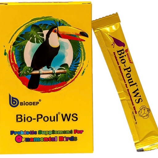 پروبیوتیک پرندگان زینتی بیوپل Bio-Poul WS(ساشه 5گرمی)