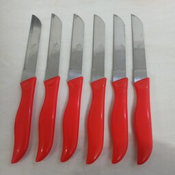 کارد اره ای آلمانی تیغه بلند - چاقو اره ای دم دستی - کارد آشپزخانه رنگ قرمز 