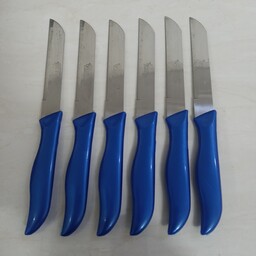 کارد اره ای آلمانی تیغه بلند - چاقو اره ای دم دستی - کارد آشپزخانه رنگ آبی 