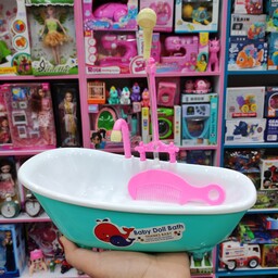 اسباب بازی وان حمام عروسک با قابلیت پرکردن وان و ریختن آب از دوش قبل از ثبت موجودی بگیرید