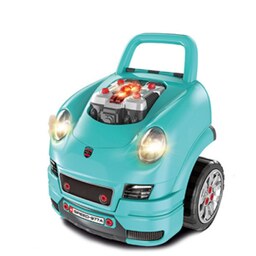 ماشین اسباب بازی ریموت دار موتور مستر Motor Master مدل کاپوت پورشه آبی Kids Engine Toy