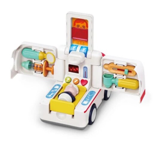 اسباب بازی ماشین آمبولانس موزیکال هولی تویزHola Toys مدل E8997