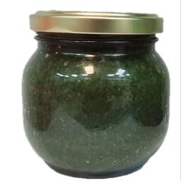 دلال محلی گیلان بدون سیر  نمک سبز  بسته شیشه ای 400 گرمی تازه درجه 1