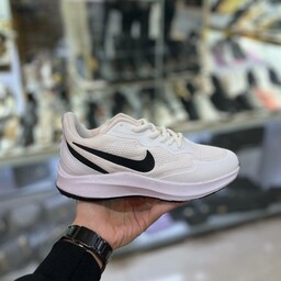 کتونی نایک دخترانه زنانه کفش ونس اسپورت اسپرت سفید مشکی نایکی NIKE شیک طبی لژدار لژ دار نرم  رانینگ راحت راحتی بندی