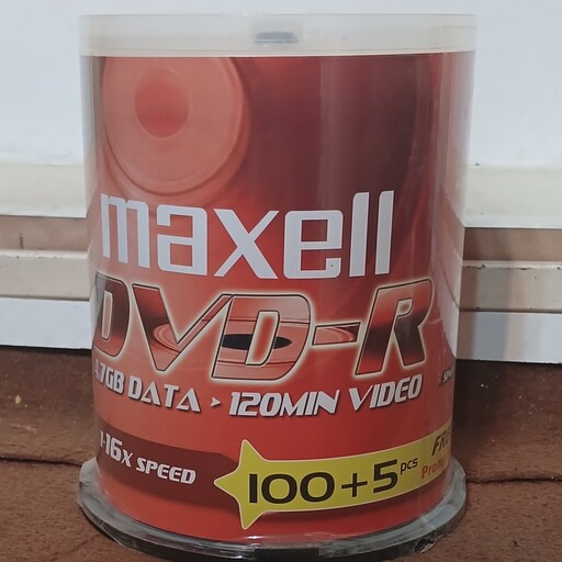 دی وی دی خام ماکسل(DVD-R.MAXELL) 105 عددی