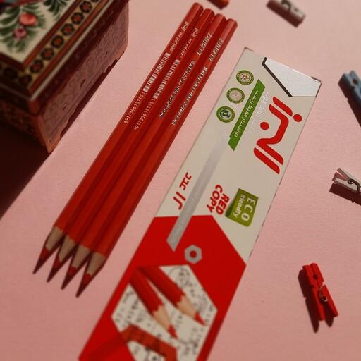مداد قرمز 12 عددی البرز(فاقد چوب دوستدار محیط زیست)