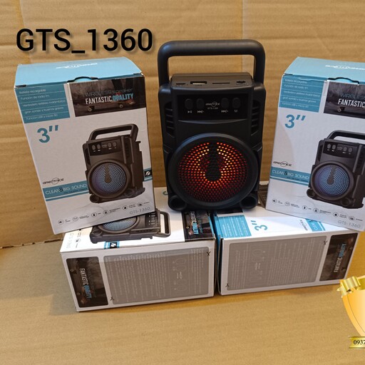 اسپیکر قابل حمل 3  اینچ مدل GTS1360