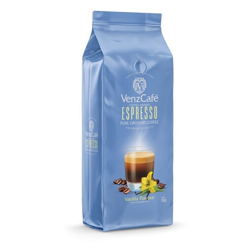پودر قهوه اسپرسو با طعم وانیل ونزکافه - 250 گرم