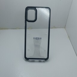 بک کاور شفاف دور مشکی مناسب گوشی سامسونگ a31 (Samsung A31)