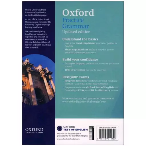 کتاب زبان Oxford Practice Grammar Basic اثر Norman Coe انتشارات Oxford

