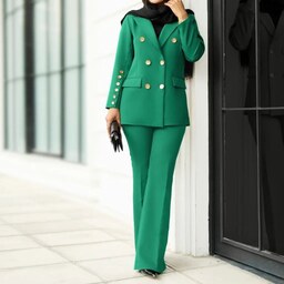 ست کت شلوار زنانه مازراتی سایز 36 تا 60 سایز و رنگ و مدل طبق سلیقه شما-تولیدی کت شلوار 