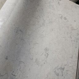 کاغذ دیواری طوسی روشن طرح سنگ ، 100 درصد قابل شستشو                            