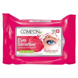 دستمال مرطوب پاک کننده آرایش دور چشم کامان مدل EYE SENSITIVE COMEON بسته ی 10 عددی