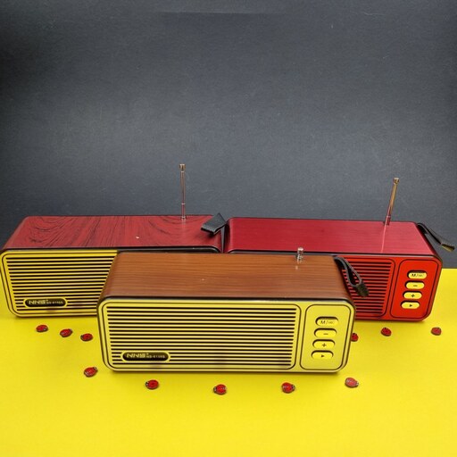 اسپیکر  رادیو  NS8156S پنل خورشیدی پخش موزیک از فلش کارت حافظه  رادیو FM
