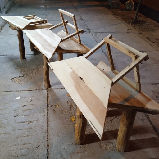 میز سنتور چوبی روستیک با قابلیت تنظیم شیب