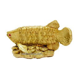مجسمه پلی استر ماهی آروانا نماد قدرت و رشد در فنگ شویی
