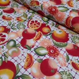 پارچه آشپزخانه میوه ای رنگ ثابت اعلاء عرض 150