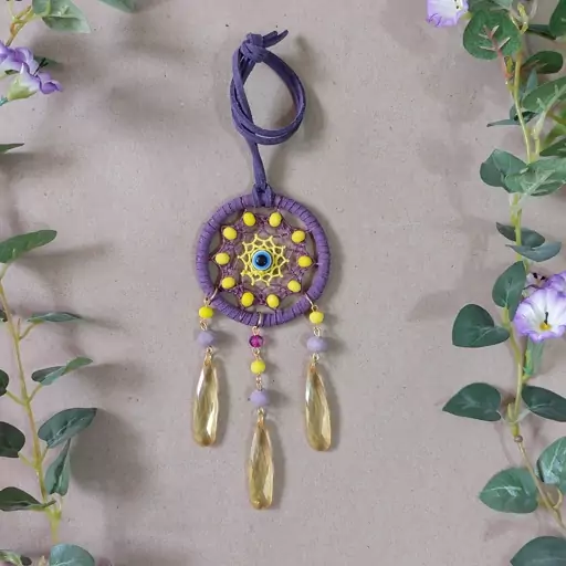 دریم کچر  آویز ماشین چشم نظر موجود و آماده ارسال    dreamcatcher 