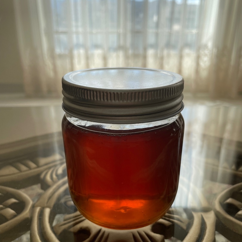 عسل معطر زرشک استان فارس صادراتی 300 گرمی ظرف شیشه خرس-خور  ارسال رایگان