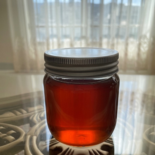 عسل معطر بهارنارنج استان فارس صادراتی 300 گرمی ظرف شیشه خرس-خور  ارسال رایگان