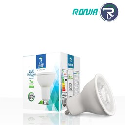 لامپ هالوژن 7 وات سرپیچ استارتی GU10 رونیا لامپ فوق کم مصرف