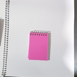 دفترچه یادداشت سیمی جلد طلقی پاپکو 100 برگ سایز9در 6.5سانت