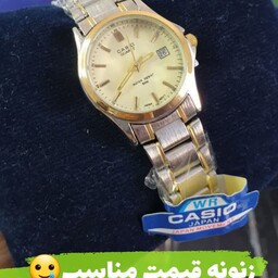 ساعت مچی مردانه کاسیو بند  استیل قفل تاشو casio 