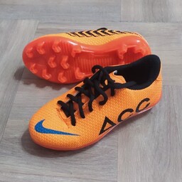 کفش فوتبال استوک دار نایک پسرانه سایز 30 و 31 و 34   نارنجی با ارسال رایگان 