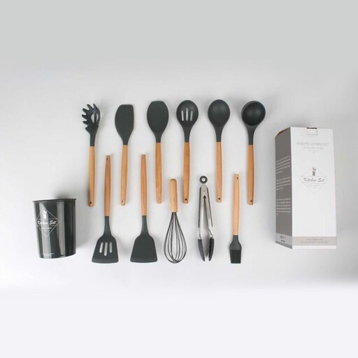 سرویس کفگیر و ملاقه 12 پارچه پرنس هوم مدل KITCHEN SET