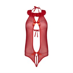 لباس خواب زنانه بادی قرمز فری سایز