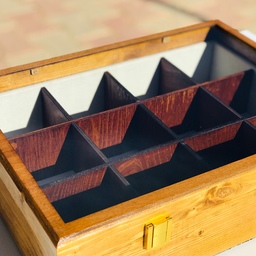 جعبه ساعت چوبی 12 عددی باکس ساعت تمام چوب