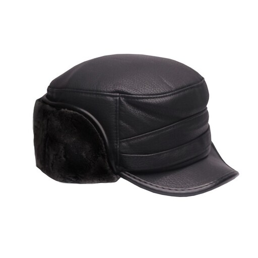 کلاه کپ مردانه طرح روس نقابدار مدل داخل خز کد 7062(سایز57)