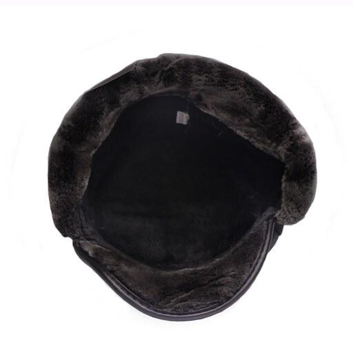 کلاه کپ مردانه طرح روس نقابدار مدل داخل خز کد 7062(سایز57)
